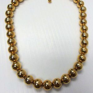 Vintage Sarah Coventry Gold-Tone Metal Beaded 18" Necklace